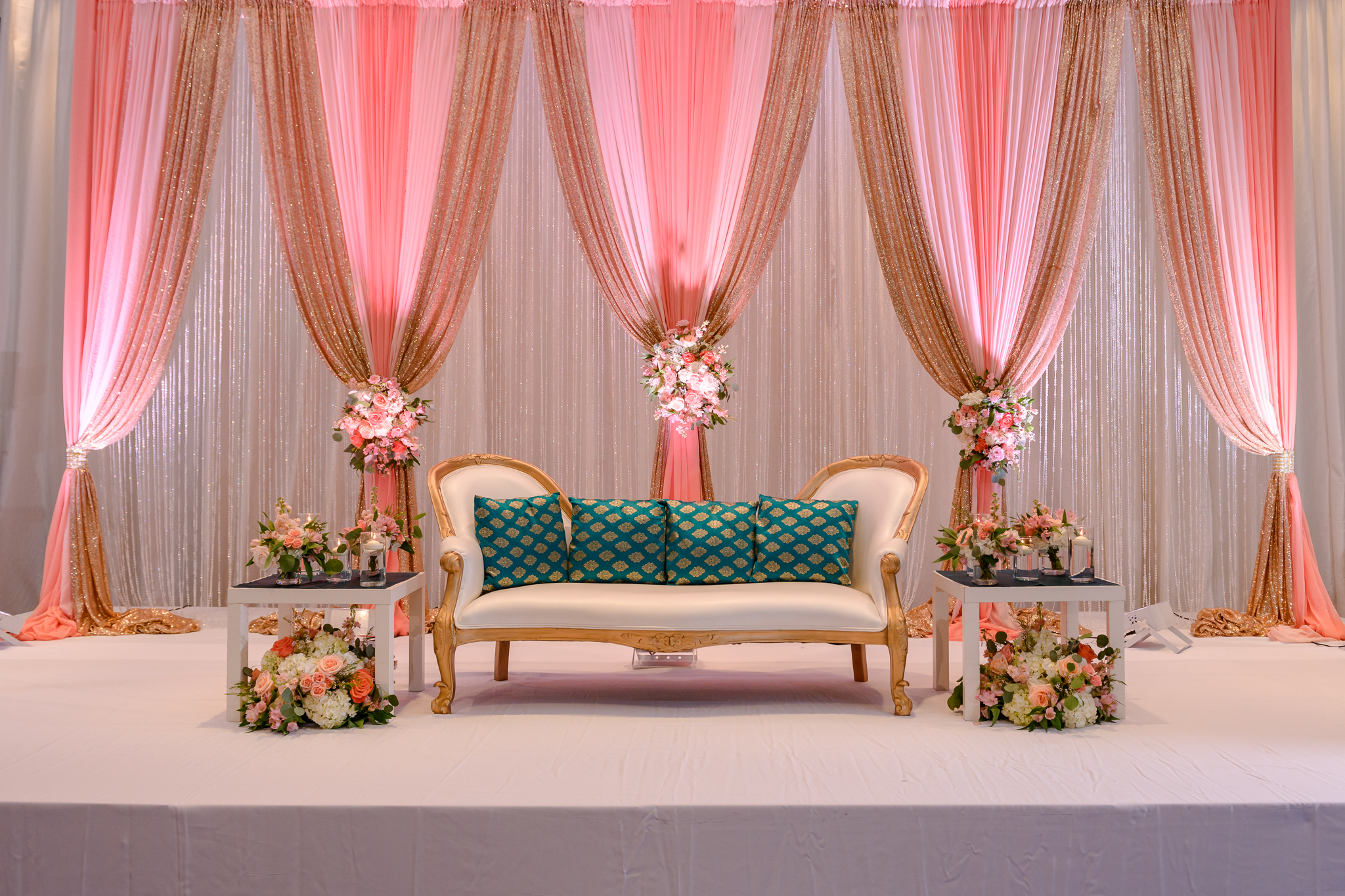 Fabric Draped Stage